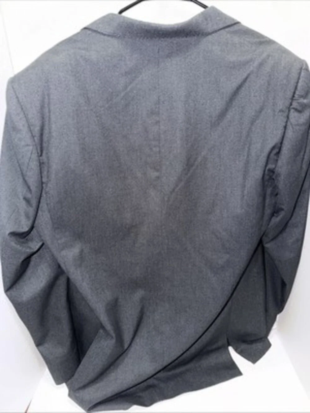 Mens Gray Blazer Pure New Wool Size 44L By Tzarelli